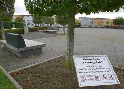 Lessingplatz in Oftersheim (Bild: Jungbluth)
